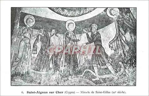 Ansichtskarte AK Saint Aignan sur Cher Crypte Miracle de Saint Gilles