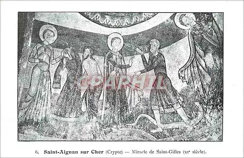 Cartes postales Saint Aignan sur Cher Crypte Miracle de Saint Gilles