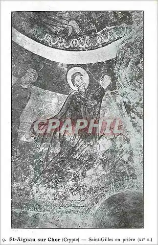 Cartes postales St Aignan sur Cher Crypte Saint Gilles en priere