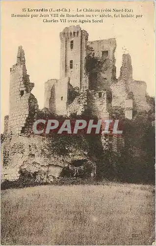 Cartes postales Lavardin L et Ch Le Chateau Cote Nord Est