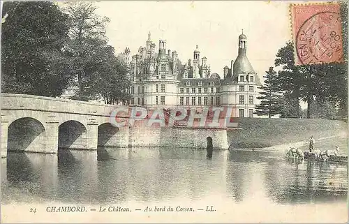 Cartes postales Chambord Le Chateau Au bord du Cosson