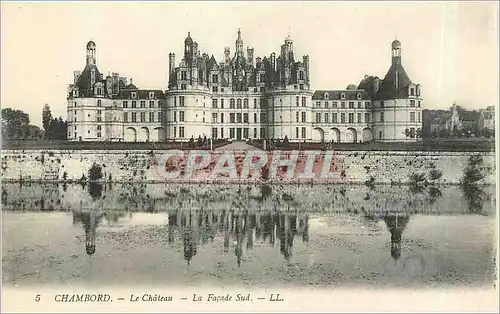 Cartes postales Chambord Le Chateau La Facade Sud