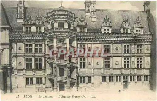 Cartes postales Blois Le Chateau l'Escalier Francois 1er