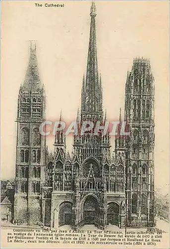 Cartes postales Rouen La Cathedrale