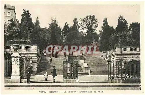 Ansichtskarte AK Rennes Le Thabor Entree Rue de Paris