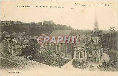 Cartes postales Fougeres Saint Sulpice Vue prise du Chateau