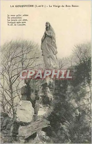 Cartes postales La Gouesniere L et V La Vierge