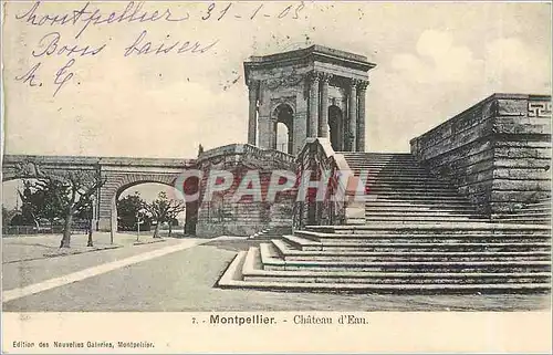 Cartes postales Montpellier Chateau d'Eau