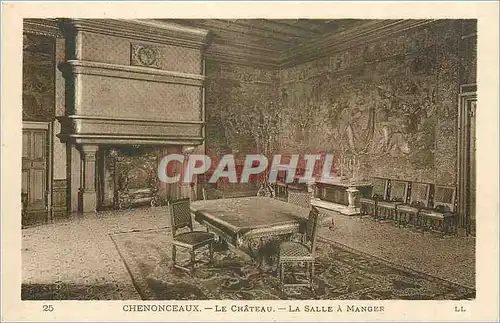 Cartes postales Chenonceaux Le Chateau La Salle a Manger