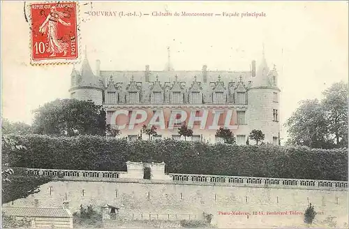 Cartes postales Chateau de Montcontour Facade Principale