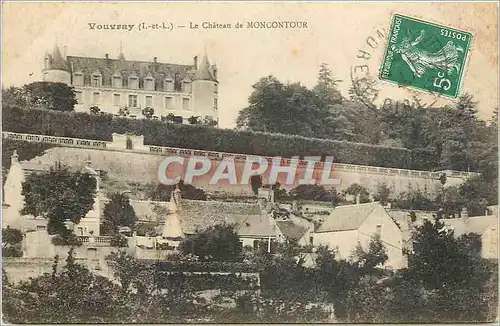 Cartes postales Vouvray I et L Le Chateau de Moncontour