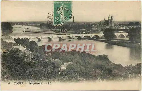 Cartes postales Tours Vue generale