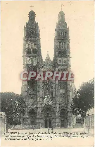 Ansichtskarte AK Tours L et L La Cathedrale St Gatien