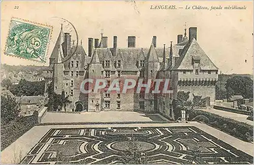 Cartes postales Langeais Le Chateau facade meridionale