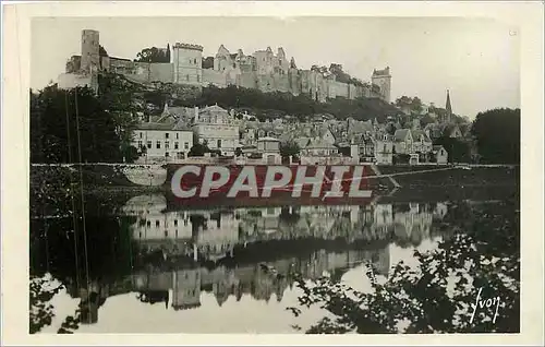 Cartes postales Chinon Indre et Loire Le Chateau vu des Bords de la Vienne