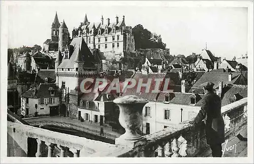 Ansichtskarte AK Loches Indre et Loire Le Chateau royal et la Porte des Cordeliers