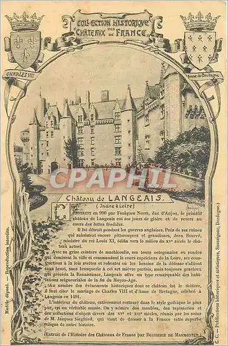 Ansichtskarte AK Chateau de Langeais Indre et Loire