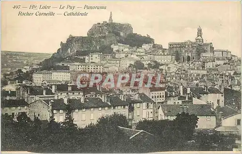 Cartes postales Hte Loire Le Puy Panorama Rochers Corneille Cathedrale