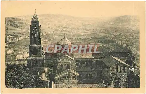Ansichtskarte AK Le Puy La Cathedrale Vue Laterale