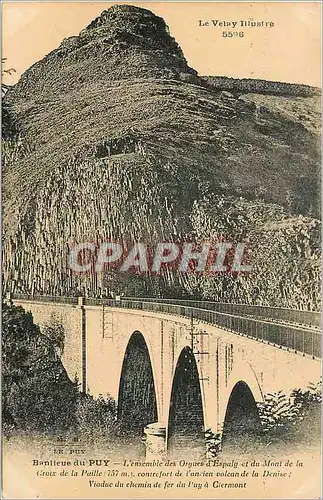 Ansichtskarte AK Banileue du Puy L'Ensemble des Orgues d'Espaly et du Mont de la Croix de la Paille