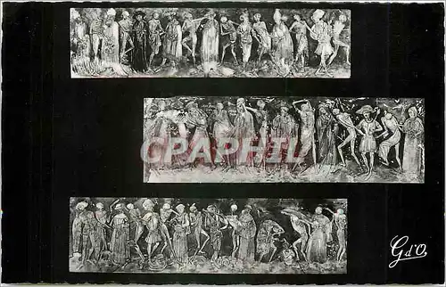 Cartes postales La Chaise Dieu Haute Loire Abbaye Saint Robert La Danse Macabre