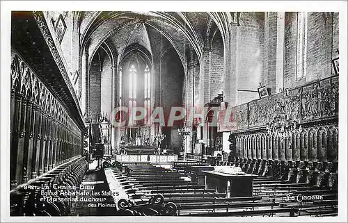 Ansichtskarte AK La Chaise Dieu Eglise Abbatiale les Stalles et Tapisseries du Choeur des Moines