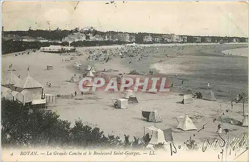 Cartes postales Royan La Grande Conche et le Boulevard Saint George