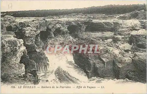 Ansichtskarte AK Le Bureau Rochers de la Pierriere Effet de Vagues