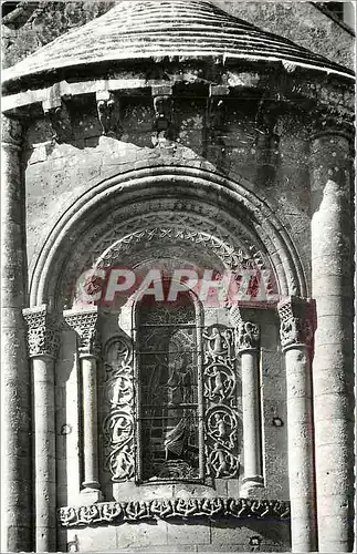 Ansichtskarte AK Aulnay de Saintonge Eglise Romane Mon Hist Classe Details de l'Abside