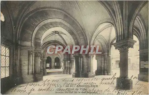 Cartes postales Angouleme Hotel de Ville Arcades donnant sur la cour interieure