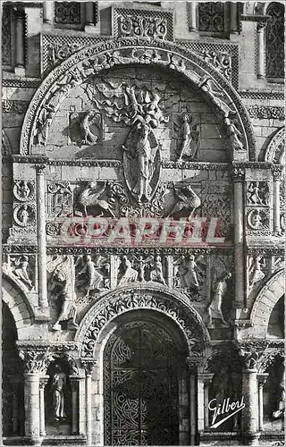 Cartes postales Angouleme Cathedrale St Pierre Motif central de la facade