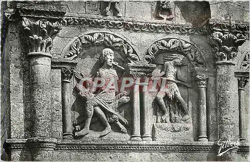 Cartes postales Angouleme Cathedrale St Pierre Details de la facade La Chatiment des dommes