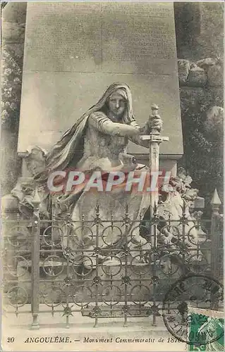 Cartes postales Angouleme Monument Commemoratif de 1870