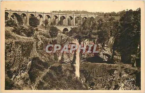 Ansichtskarte AK Environs de Mauriac La Cascade de Salins