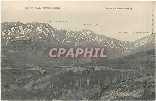 Cartes postales Le Cantal Pittoresque Cirque de Mandailles