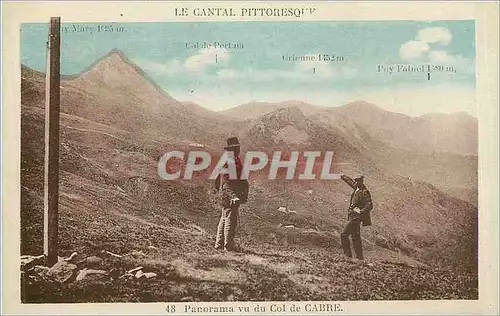 Cartes postales Panorama vu du Col de Cabre