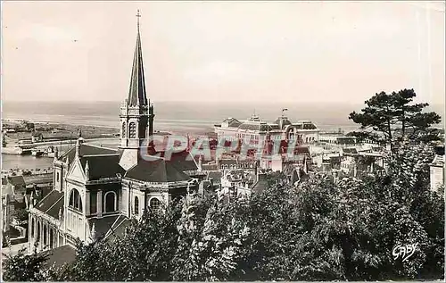 Ansichtskarte AK Trouville Deauville Calvados Vue d'Ensemble l'Eglise et le Casino