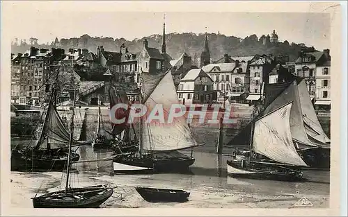 Cartes postales Honfleur Le Port et la Cote de Grace Bateaux