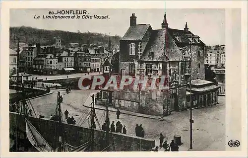 Cartes postales Honfleur La Lieutenance et la Cote Vassal