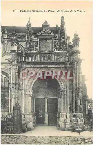 Ansichtskarte AK Falaise Calvados Portail de l'Eglise de la Trinite