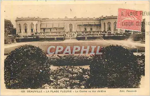 Cartes postales Deauville La Plage Fleurie Le Casino vu des Jardins