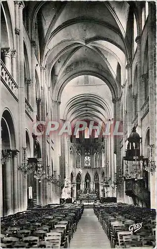 Ansichtskarte AK Caen Calvados Eglise Abbatiale Saint Etienne La Nef avec voutes a nervures et le Choeur