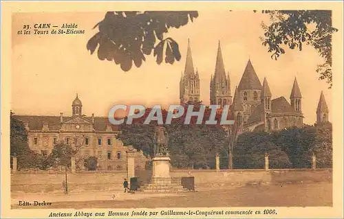 Ansichtskarte AK Caen Abside et les Tours de St Etienne