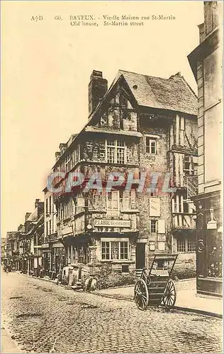 Ansichtskarte AK Bayeux Vieille Maison rue St Martin