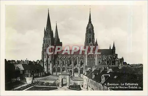 Cartes postales Bayeux La Cathedrale prise de l'Ancien Eveche