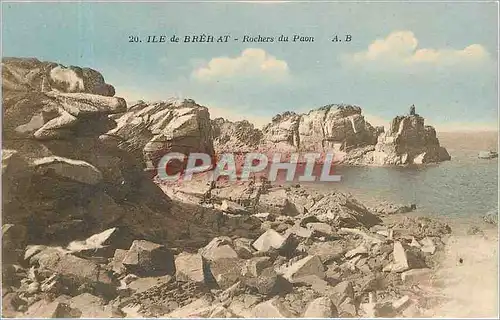 Cartes postales Ile de Brehat Rocher du Paon