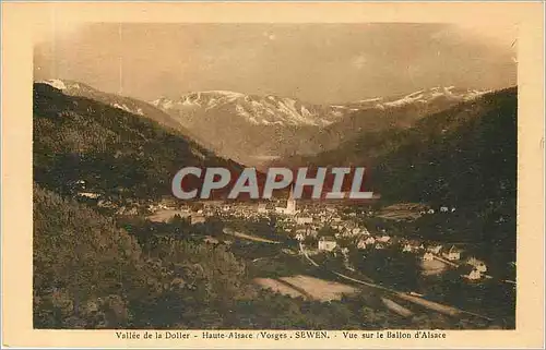 Ansichtskarte AK Vallee de la Doller Haute Alsace Vosges Sewen Vue sur le Ballon d'Alsace