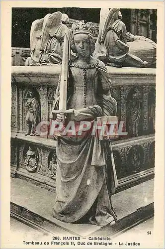 Cartes postales Nantes Cathedrale Tombeau de Francois II Duc de Bretagne La Justice