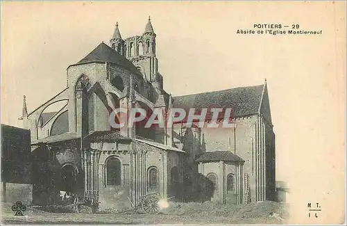 Ansichtskarte AK Poitiers Abside de l'Eglise Montierneuf