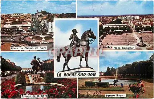 Cartes postales moderne La Roche sur Yon Place du Champ de Foire Place Napoleon Avenue de la Gare Square Bayard